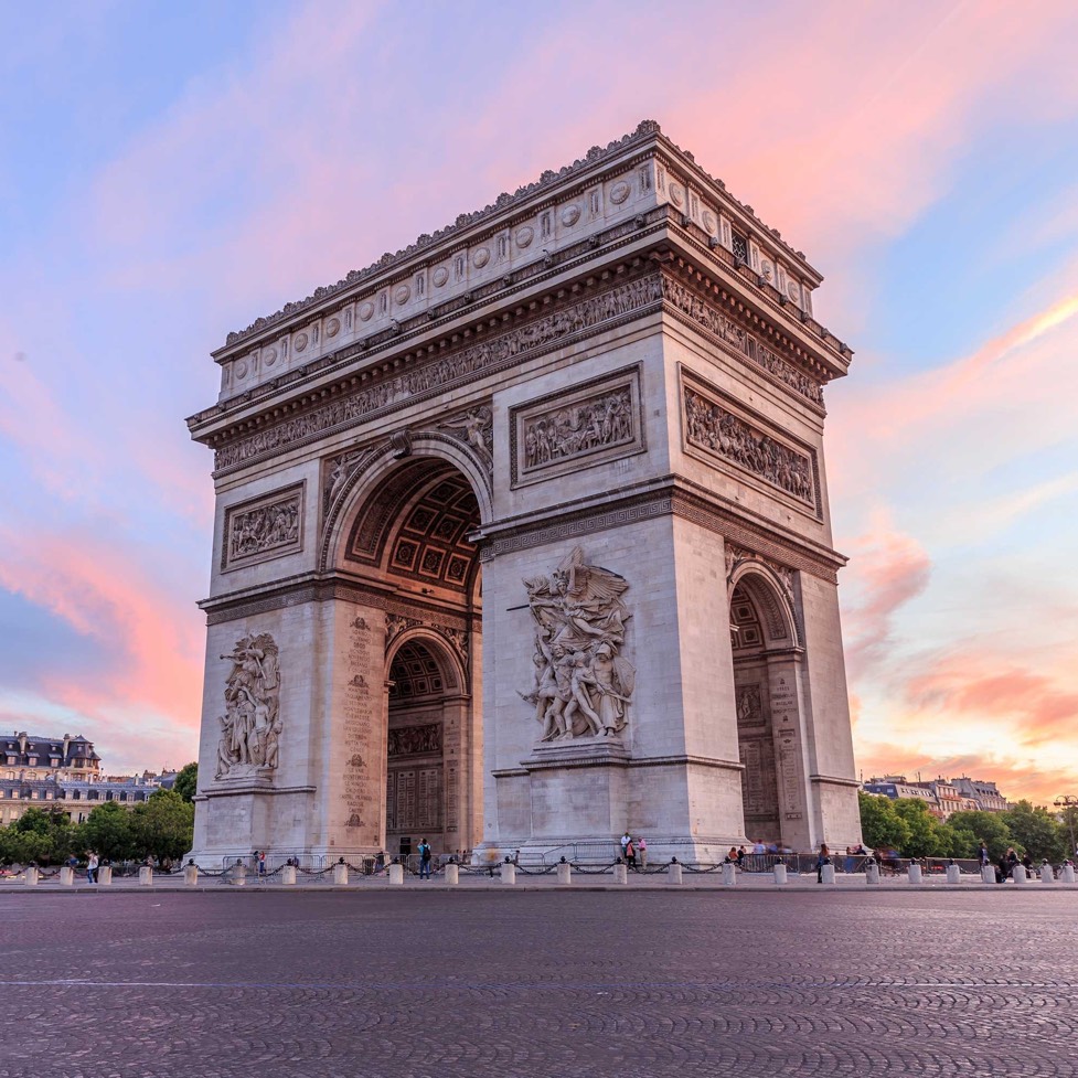 arcanum photo instagram de l'arc de triomphe de Paris