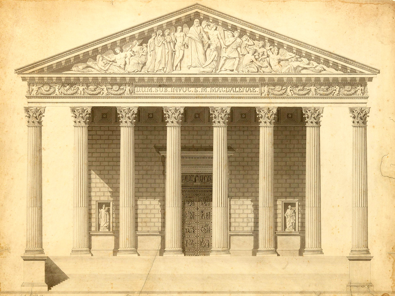 Plans de l'église de la Madeleine