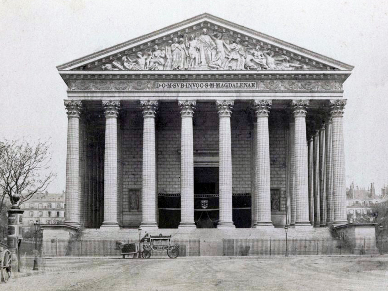 La construction de l'église de la Madeleine
