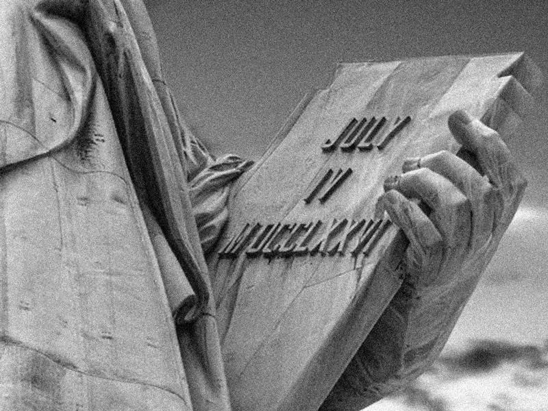 Tablette statue de la libert&eacute; - 4 juillet 1776