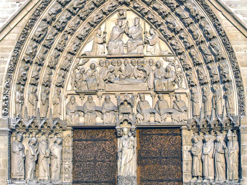 Portail de la vierge, Notre Dame de Paris Alchimie, &eacute;sot&eacute;rique 
