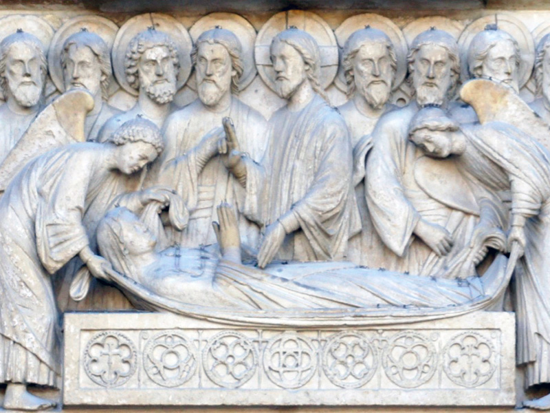 lit de mort de Marie, sept cercles myst&eacute;rieux, notre dame de paris