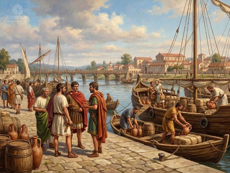 Origines de paris : les nautes de Lut&egrave;ce qui formaient une corporation de mariniers sur la Seine