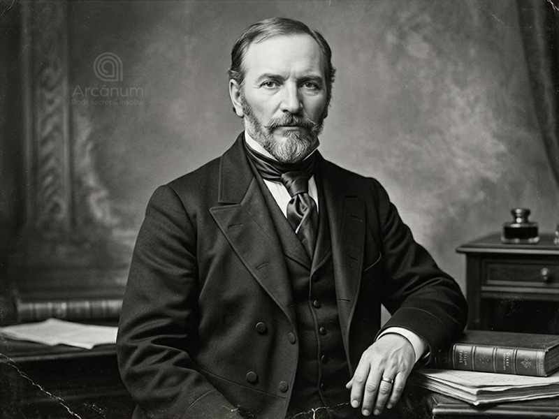 Portrait d'Allan Kardec, fondateur du spiritisme fran&ccedil;ais et auteur du Livre des Esprits en 1857