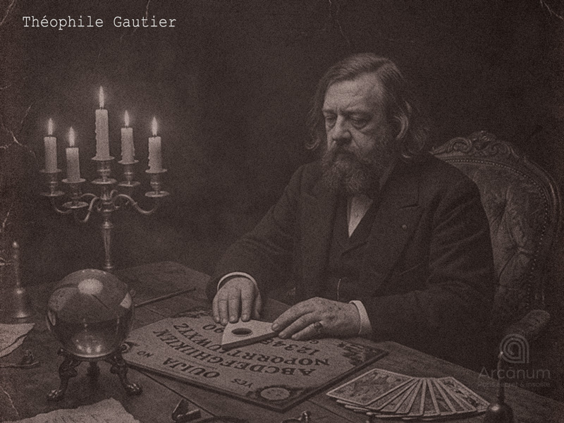 Th&eacute;ophile Gautier faisant du spiritisme 