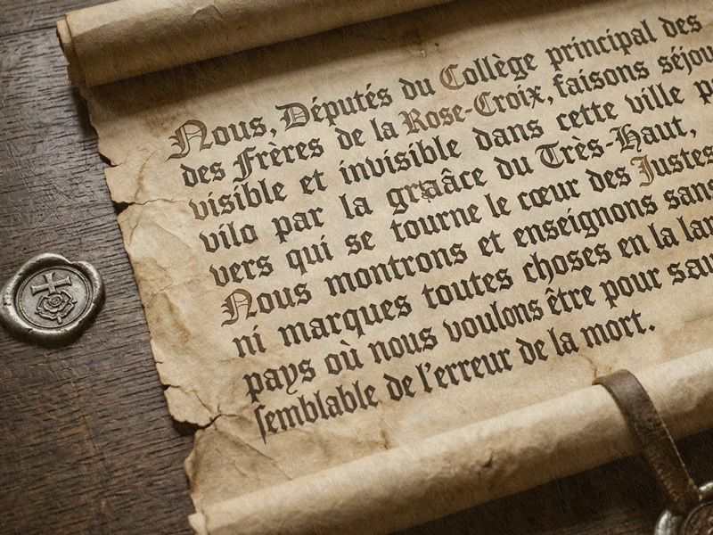 Texte fondateur de l'ordre de rose-croix