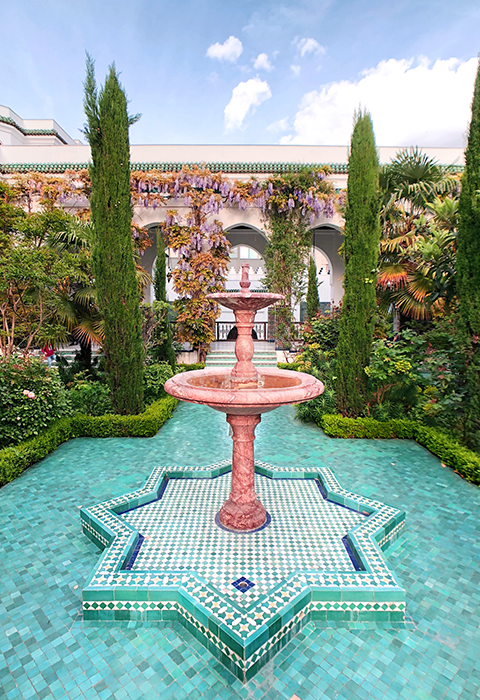 Fontaines du jardin de la Grande Mosquée de Paris